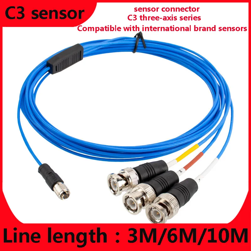 

C3 8-36unf Vibration Sensor Plug Terminal Block 8/36 Screw CTC PCB Triaxial BNC Connector High Temperature And Impact Resistance