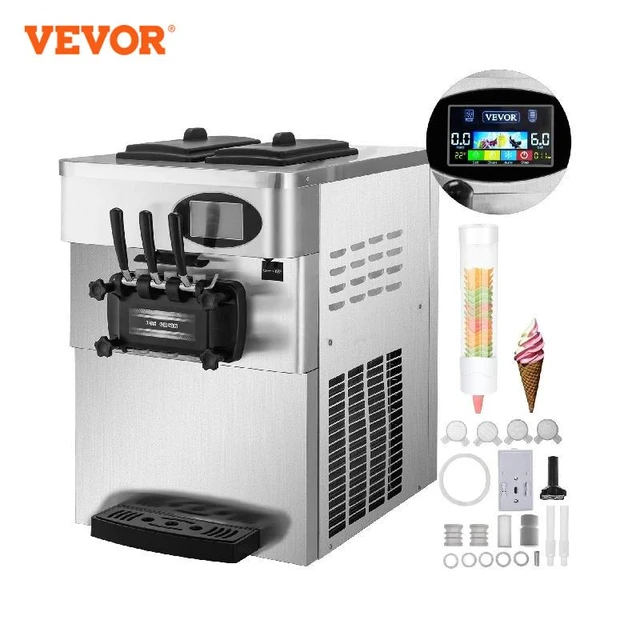 VEVOR Commercial Ice Cream Maker 2200-Watt Countertop Soft Serve