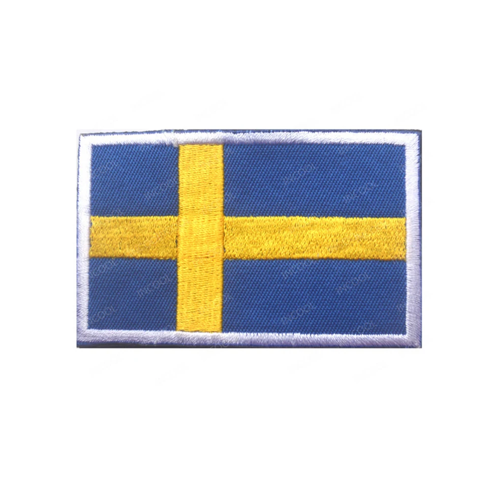 toppe toppa patch bandiera stampado vintage applique banderina svezia
