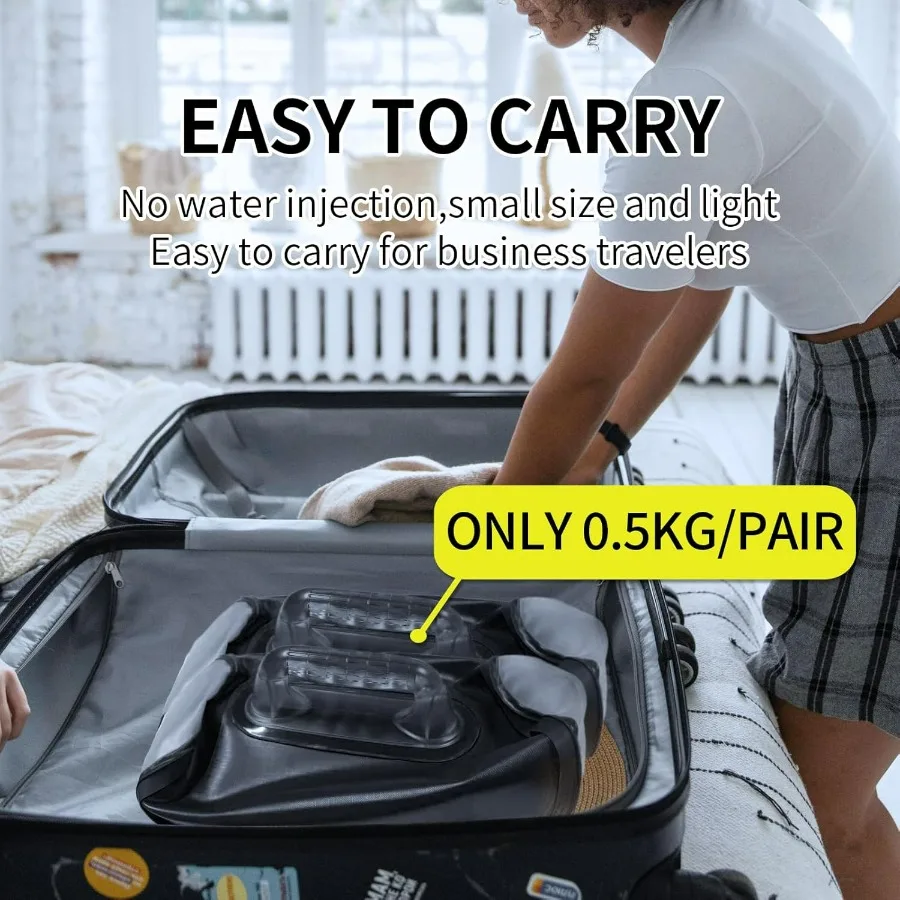 Water Dumbbells, Water Filled Training Dumbbells, Travel Weights Set, Adjustable Weights to 30 LBS/14 KG pair, Portable Gym for