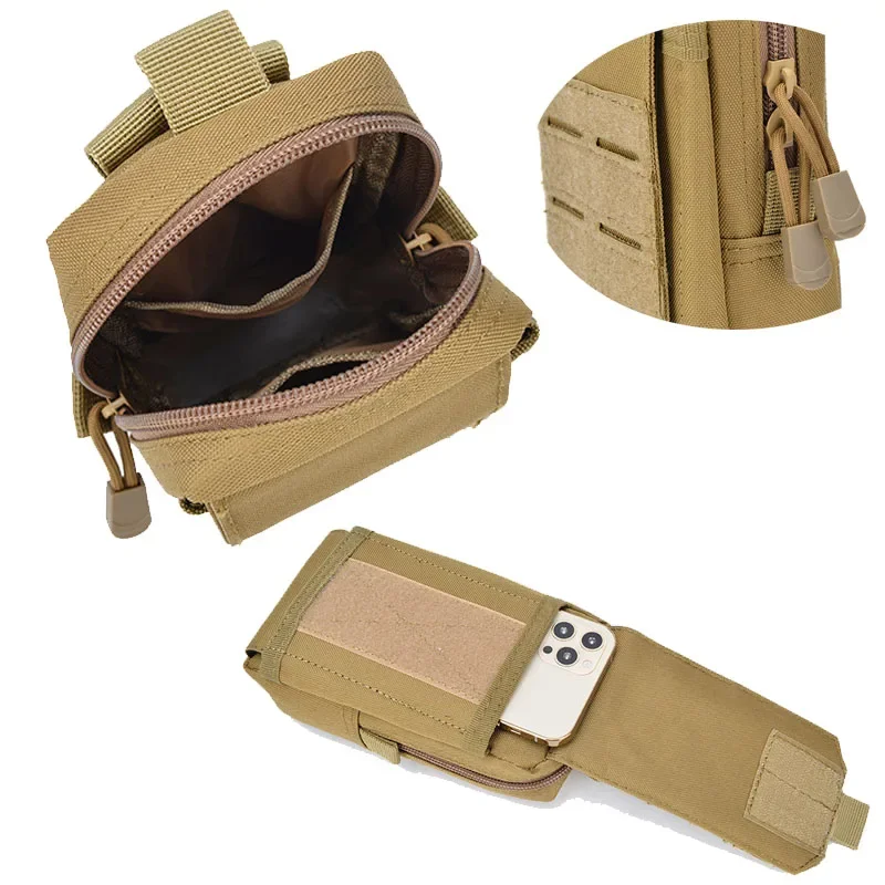 Waterproof Nylon Outdoor Phone Waist Bag for Hiking and Camping