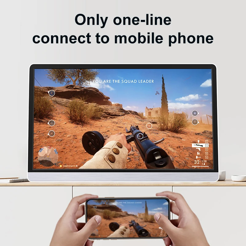 ʹ HDR USB C HDMI ȣȯ IPS ޴ ũ ̹ , ġ PS5 Xbox Macbook Pro ޴ PC, 16.1 ġ, 1080P