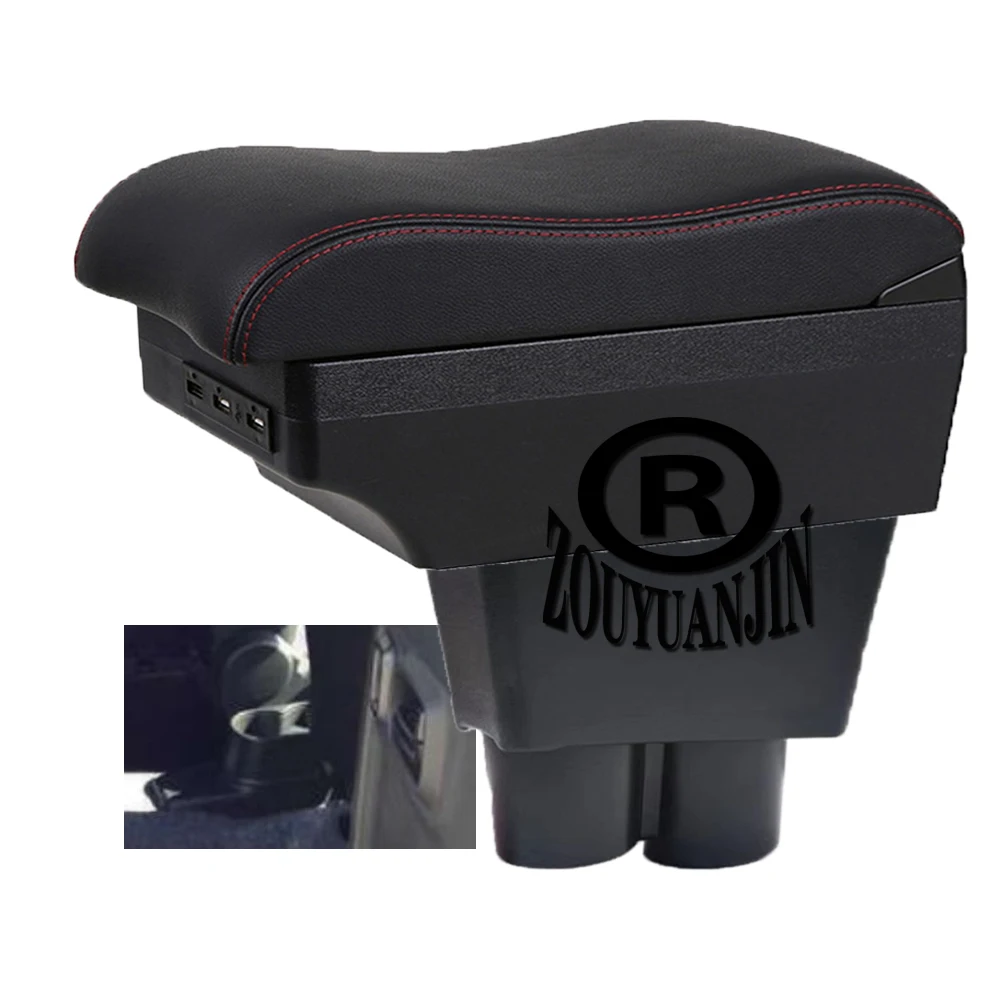 For Suzuki Alto Armrest Box Center Console USB Charging Heighten Double