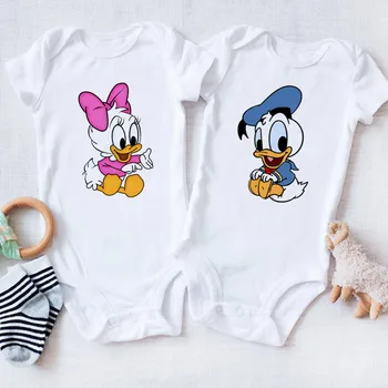Baby Donald e Daisy Vestiti per neonati Tute per neonati in cotone Twin Boy Girl Tutina estiva 1