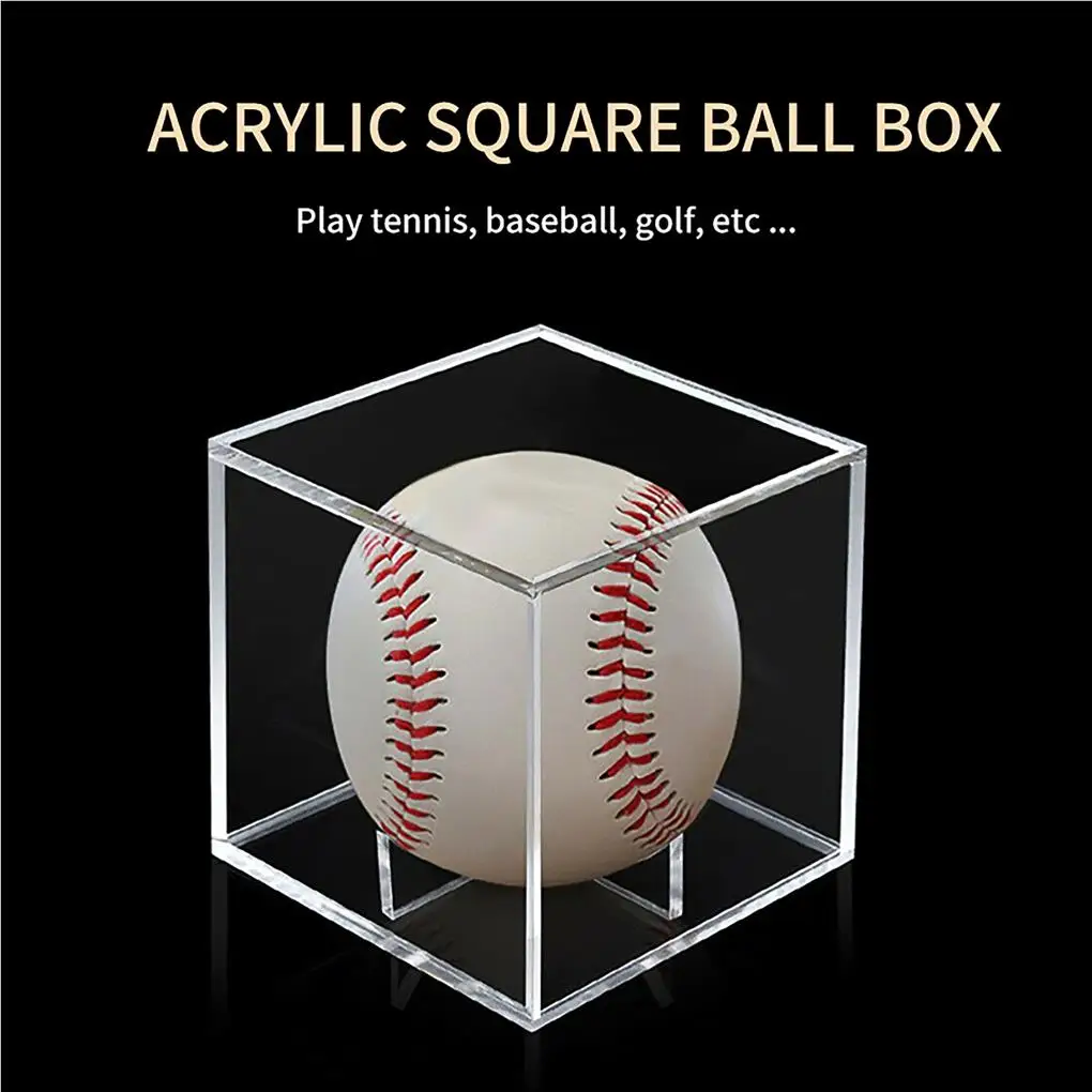 Baseball Storage Box baseball storage box 80mm Golf Ball Display Holder Waterproof Dustproof Storage Container Baseball Protection