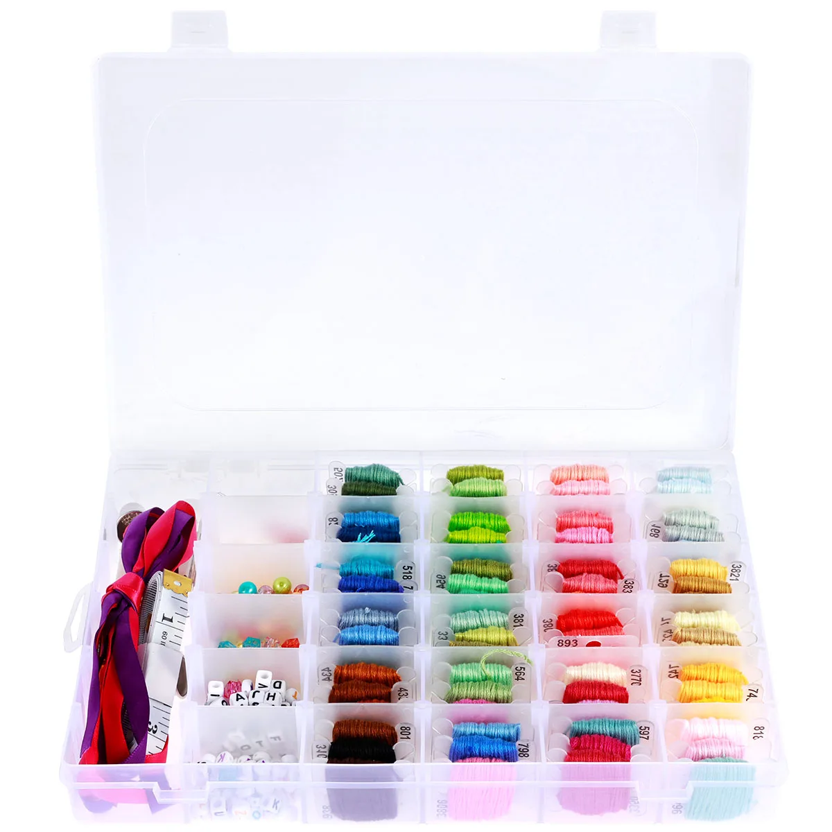 New 399Pcs String Bracelet Making Kit 72 Colors Embroidery String