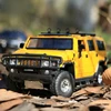 1/32 Hummer H2 SUV Off Road Toy Car JKM Diecast Metal Miniature Model Sound & Light Doors Openable Collection Gift for Kids Boy 5