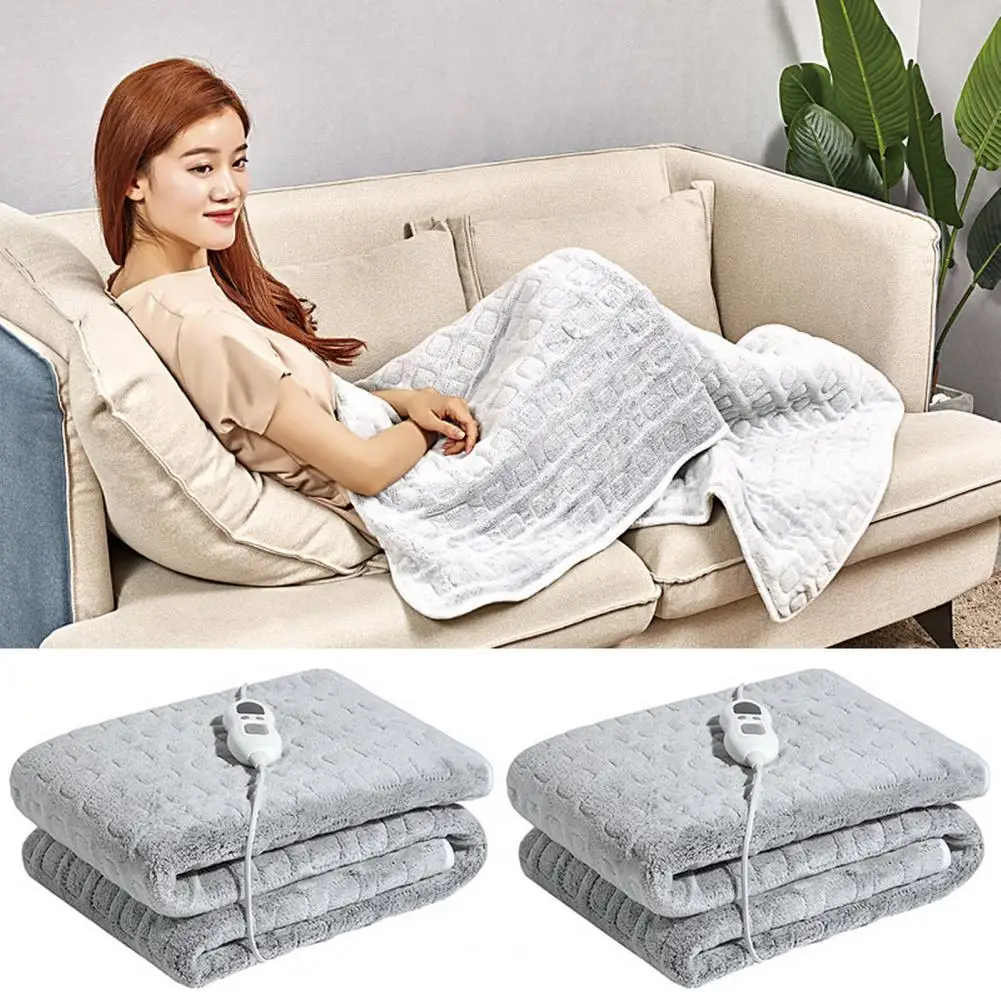 Electric Blanket Lock Machine Washable Heated Bed Blanket Thermal Pad Sleeping Quilt for Living Room