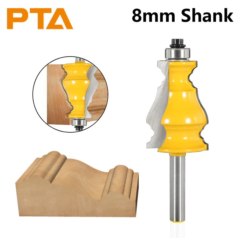 

PTA Handrail Bit Specialty Molding Router Bit Woodworking Milling Cutter For Wood Bit Face Mill End Mill Carbide Cutter
