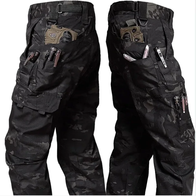 Pantalones Tácticos Hombre Pantalones Cargo Tácticos Hombre - Elásticos Con Bolsillos - Outdoor, Trabajo Y Aventura Pantalones Senderismo