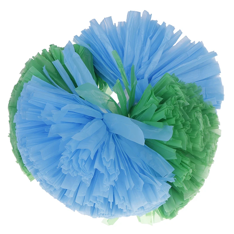 Colorful Matte Cheerleading Pom Poms With Handle Big Cheer Balls Hand Dance Pompoms Accessories For Women Girl Kids