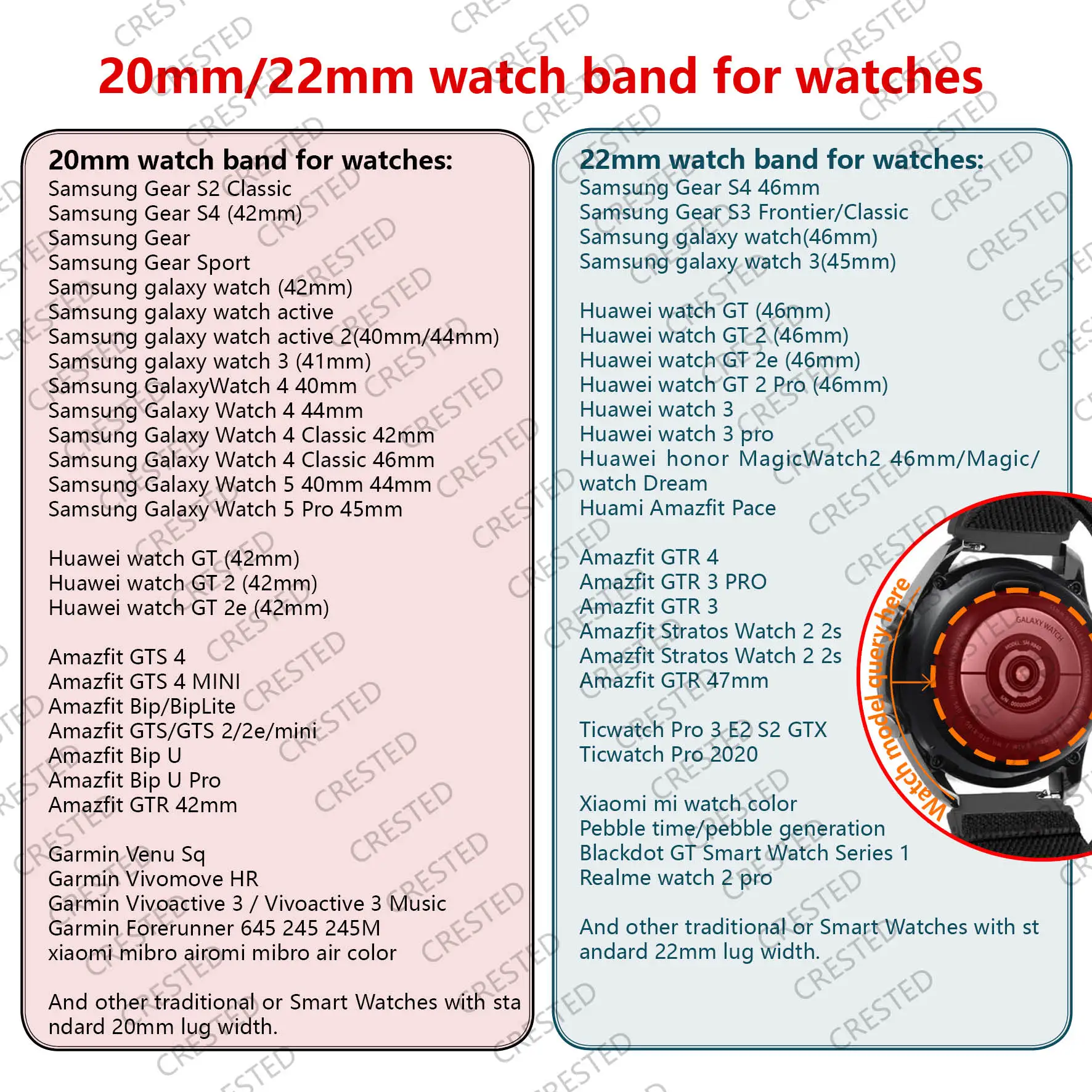 Braided Solo Loop Band - Premium Smartwatch Strap Bracelet, 20mm/22mm