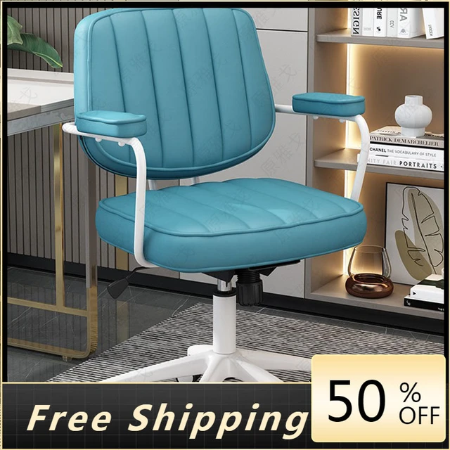 Wheels Leather Office Chair Cushions Back Rest Executive Gaming Chair Desk  Relaxing Chaise Lounge Silla Oficina