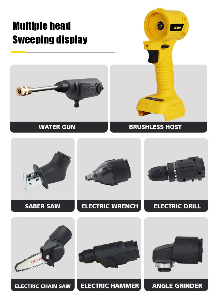 KM Vde Household 7-in One Cordless Power Tools Hand Tool Sets