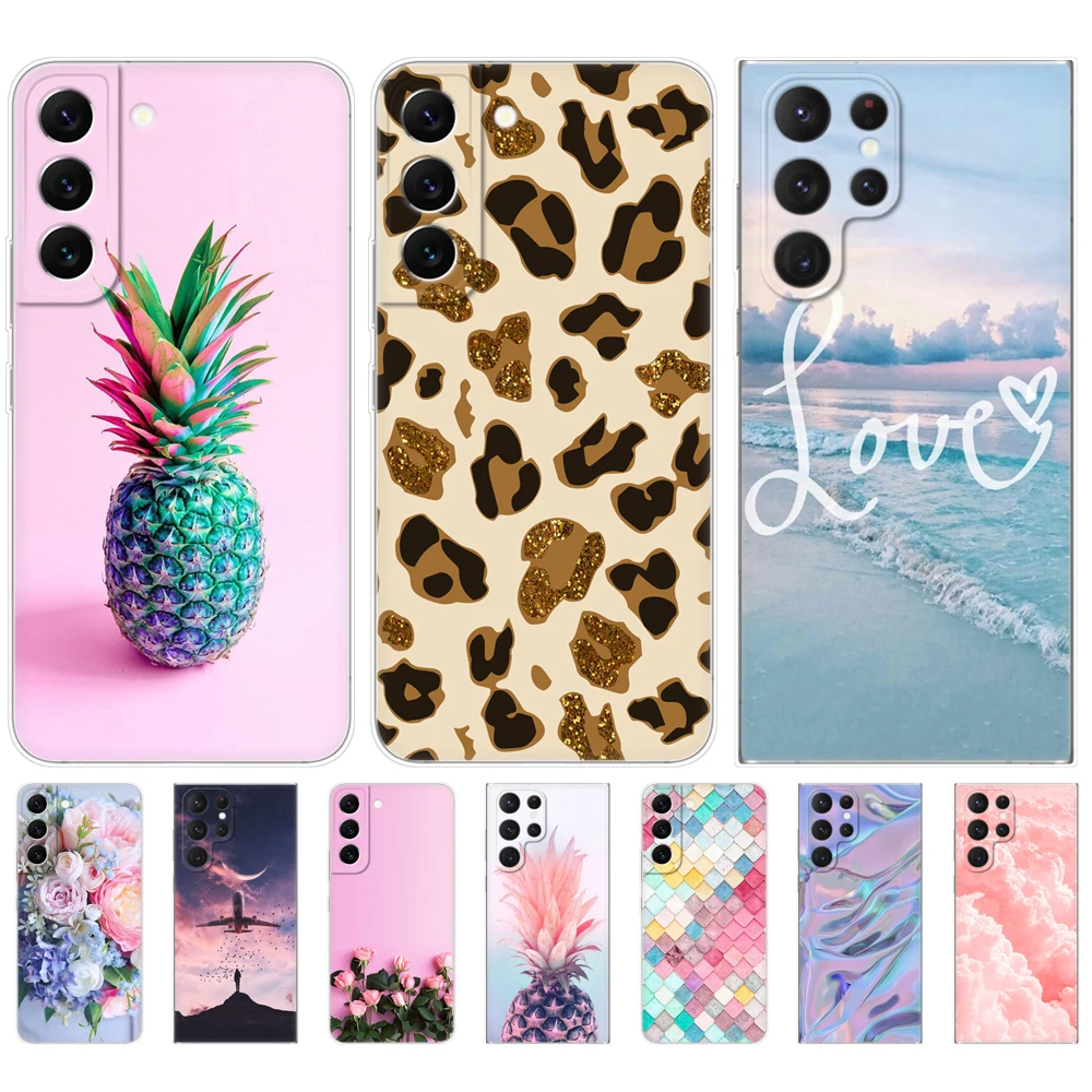 Per Samsung Galaxy S22 | S22 + | S22 Ultra 5G Cover Posteriore Per Telefono Per Samsung S22 Plus Galaxy 22 Silicon Soft Tpu Fundas Bumper