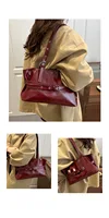 Large Capacity Women’s Shoulder Bag Tote Commuter Bag Simple Vintage Cross-Border New Style Bag Versatile Sensation 2025
