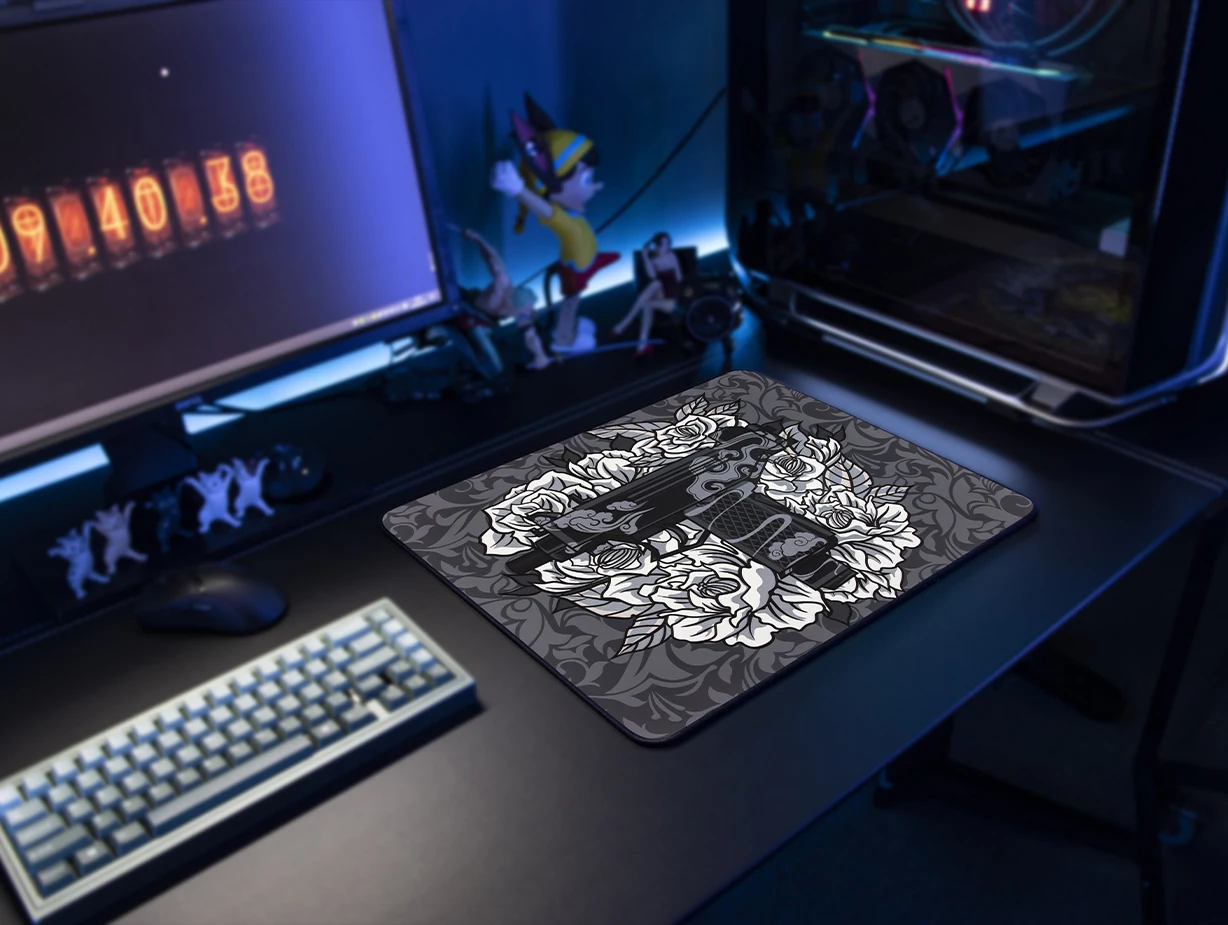 Almofada Original 480*400*4 mm do Rato do Jogo do Tigre de Esports Grande Tamanho Esteira dos Ratos para Fps Pubg Lol Ling Longo mo Qing Jin - Imagem 2