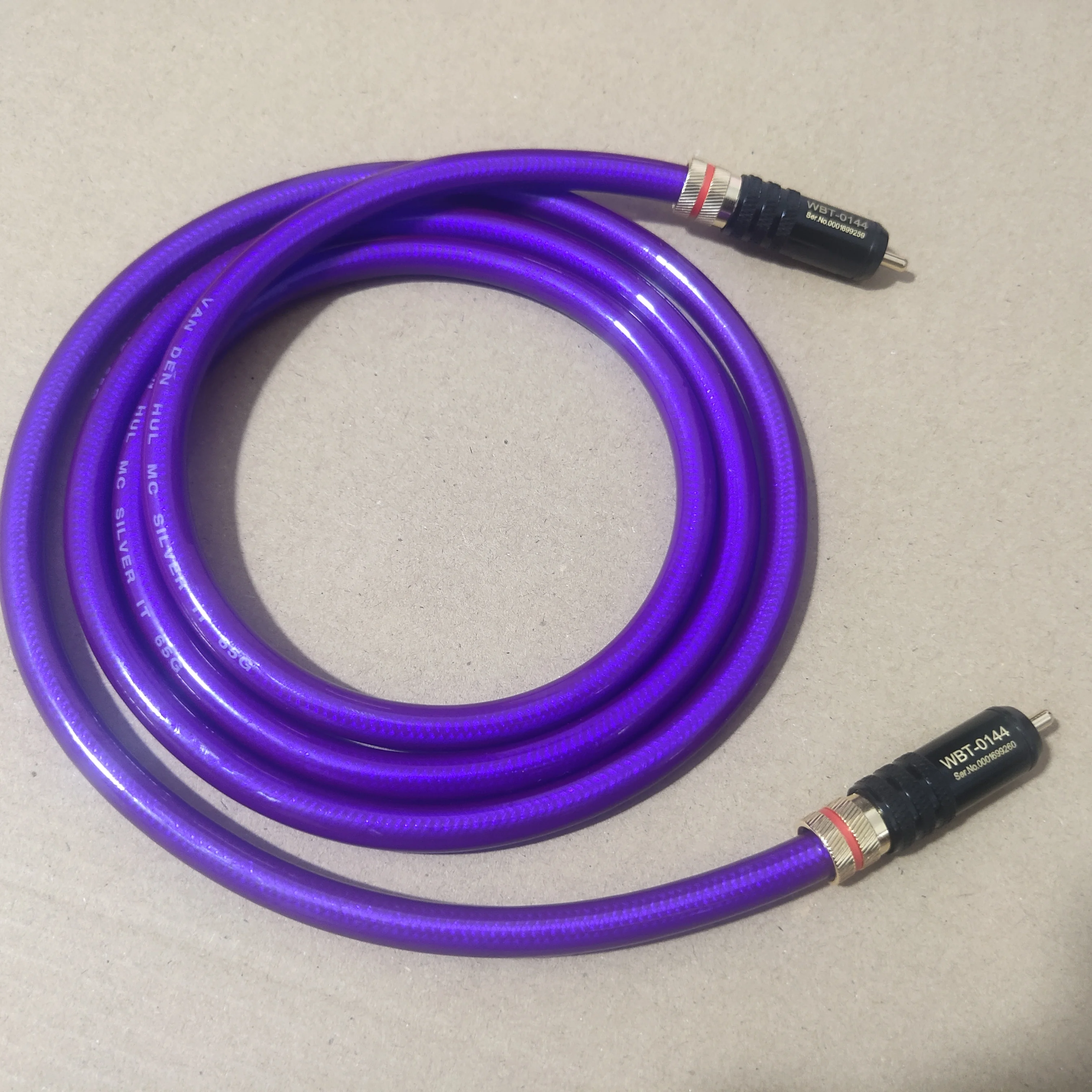 Holland Van Den Hul Vdh 75digital Cabo Coaxial Digital Dac Spdif Prata Cabo Decodificador Rca Linha Fio de Áudio Estéreo com Plugue Wbt0144 - Image 4