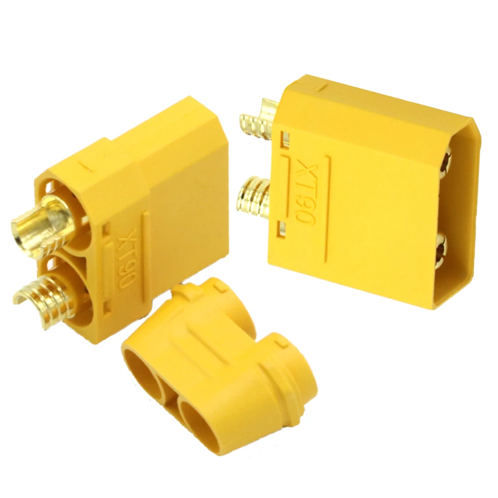 

Wholesale Amass XT90 Battery Connector Set Male Female Gold Plated 4.5mm Banana Plug For RC Model Battery(50 pair)