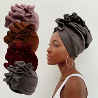 Women Bonnets For Women Turban Solid Color Hat Headscarf Hats For Autumn And Winter Cap Turban American Ladies Bohemian Hijabs 1