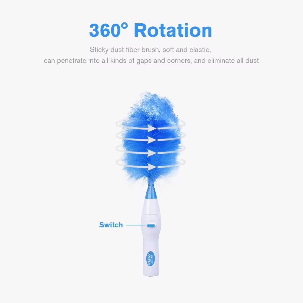 360&deg; Rotatable Electric Feather Duster Vacuum Cleaner Cleaning Tool for Furniture Window Bookshelf Carpet cleaning duster feather duster