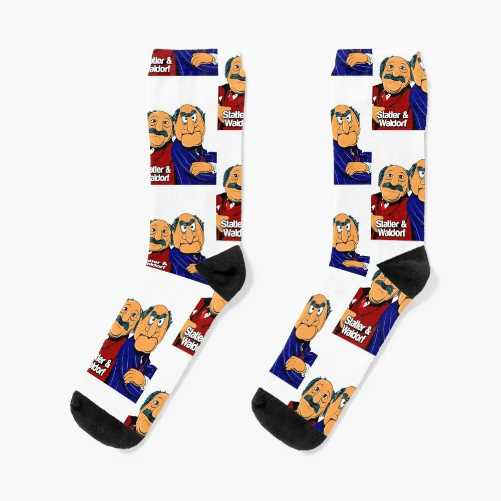 

Statler and Waldorf Socks Stockings compression cartoon Running Luxury Woman Socks Men's