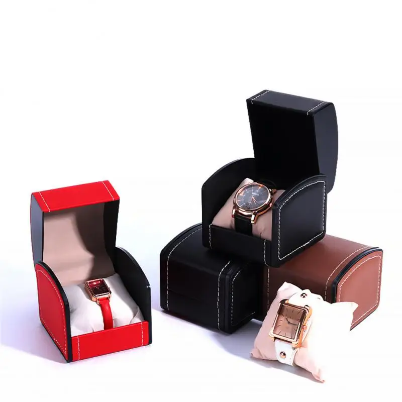 Watch Box Organizer Packaging PU Leather Watch Box High-end Storage Flip Display Jewelry Case Gift