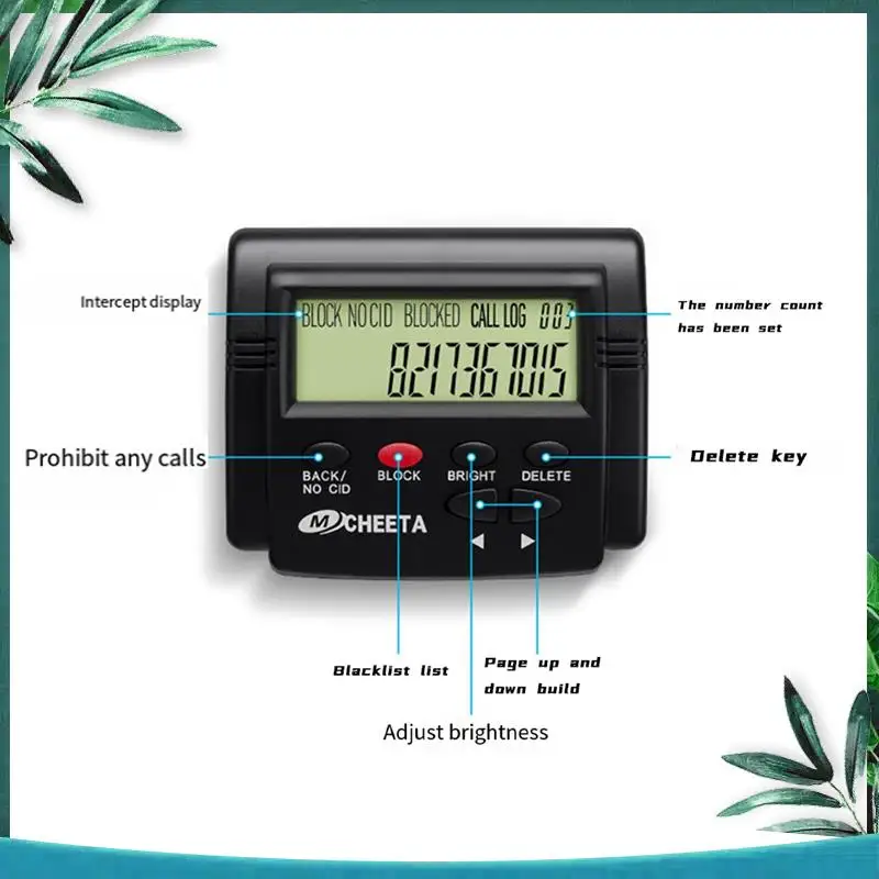 2000 Group High Capacity Call Blocker Anti-Nuisance Incoming Call Phone Blocker +LCD Display 1Set