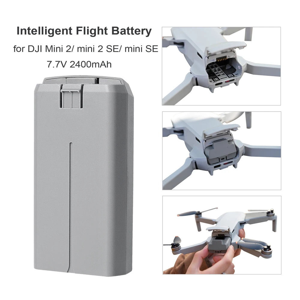 Batteria Per Droni Per Dji Mini 2 / Dji Mini 2 Se / Dji Mini Se Lipo 2 S 2400Mah 7.7V Batterie Di Volo Intelligenti Sostituzione Dron