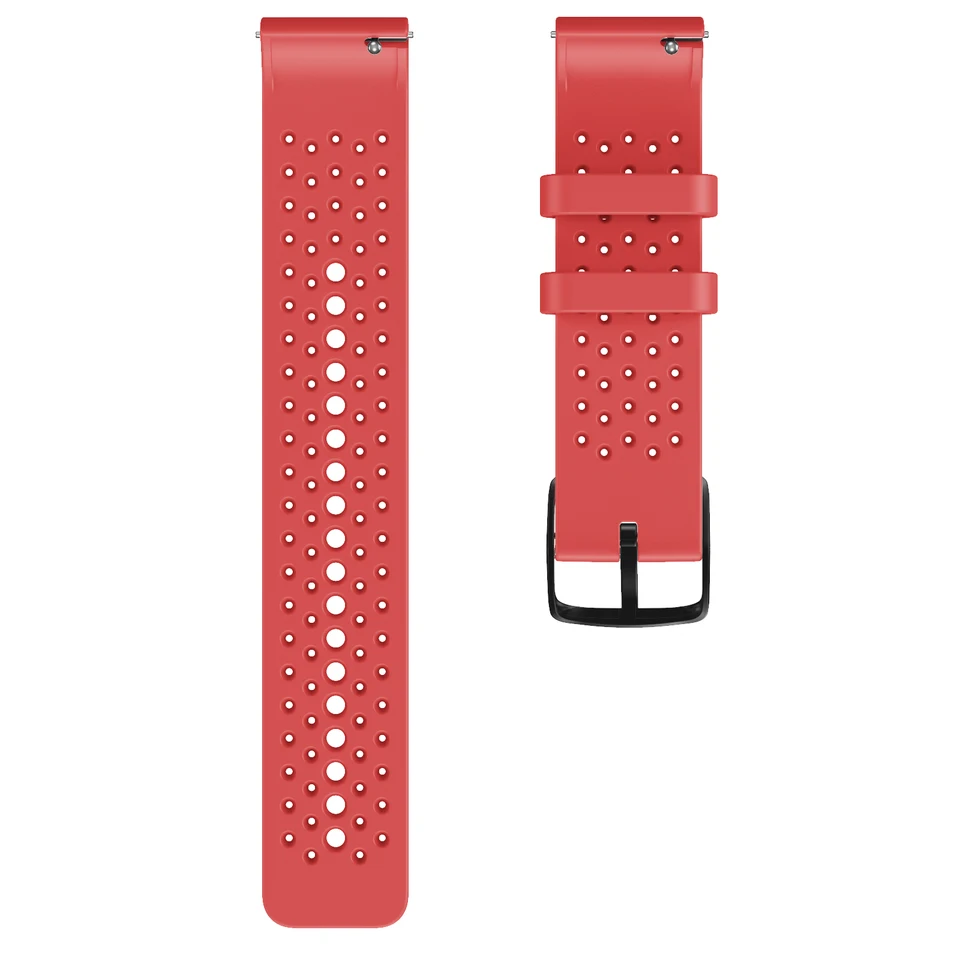 Bracelet Polar Silicone Montre Connectée 22 Mm Noir De Qualité