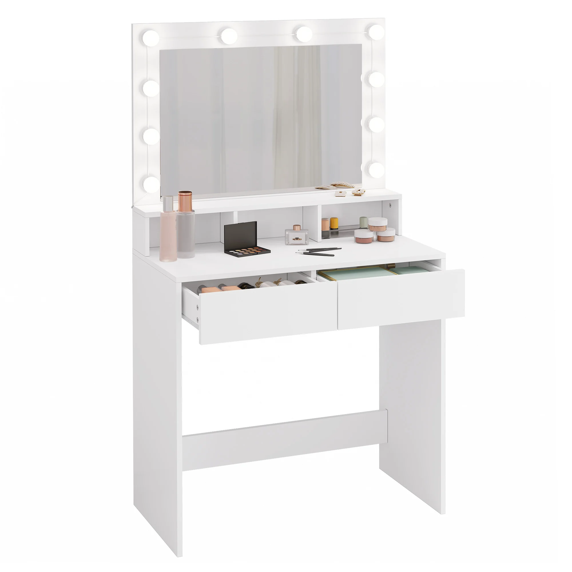 knee length dresses for ladies Dressing Table with Triple Mirror and Stool – Upcite main image 1
