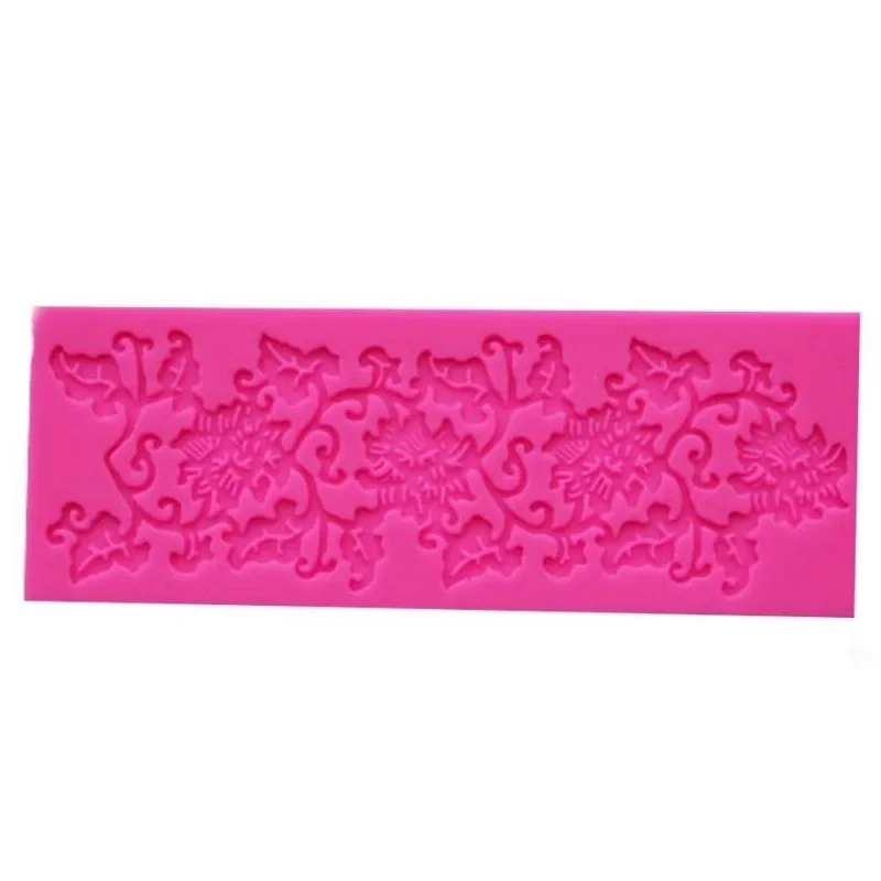 Lace Flower and Leaf Silicone Embossed Cake Decorating Mold