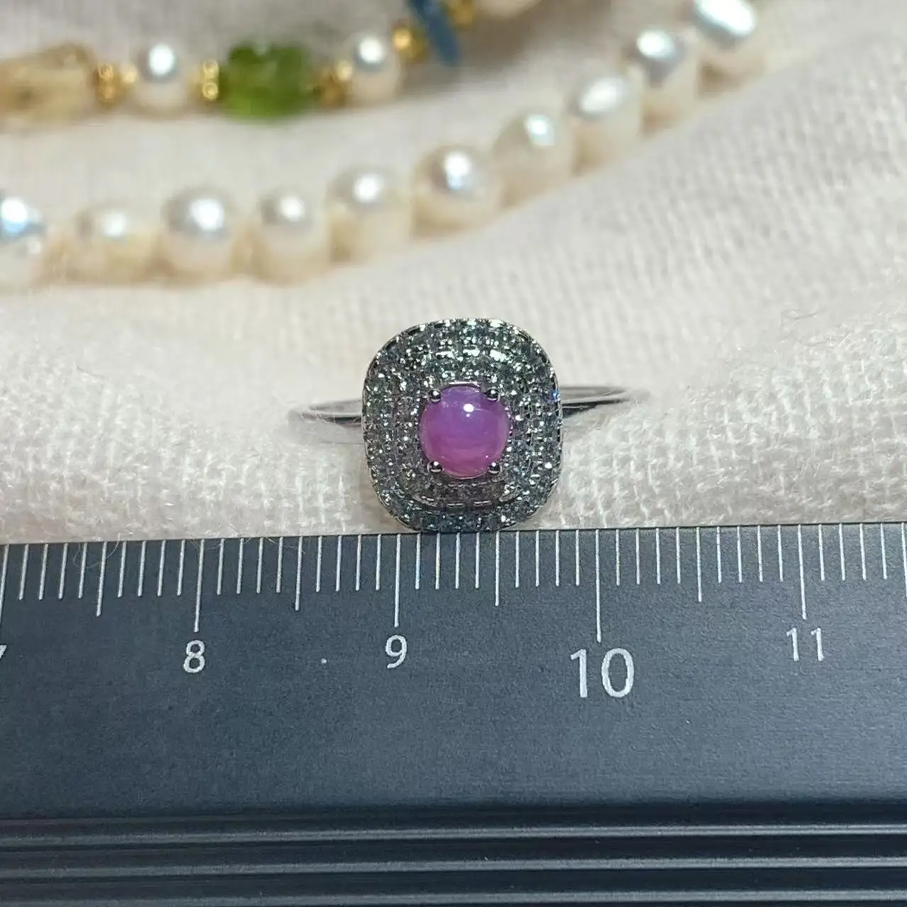 4*4 MM Natural Ruby Ring Adjustable Female Classic Ring Jewelry for Women Gift Wholesale High Quality Wedding Fine