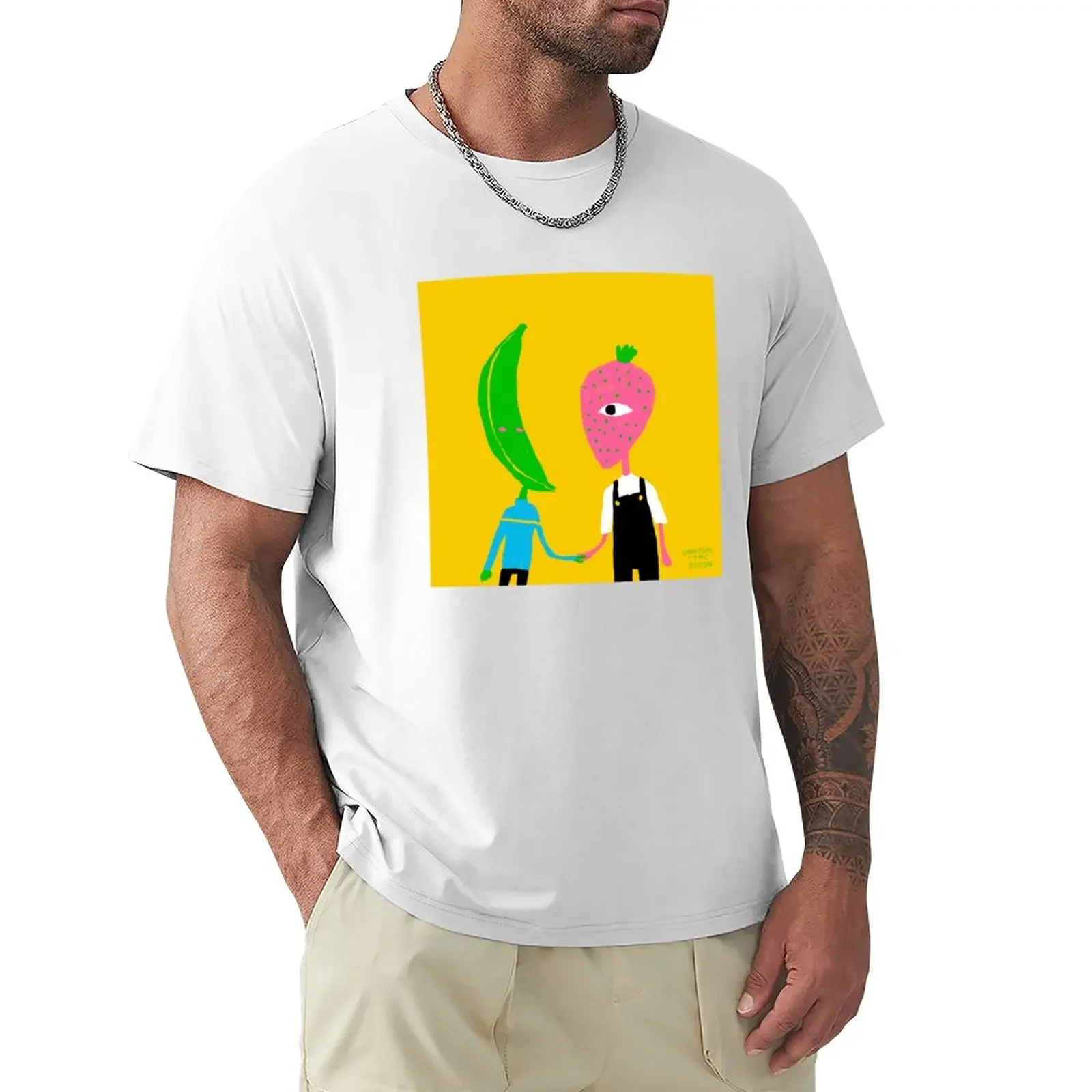 

Couple of Fruits T-Shirt aesthetic clothes plus sizes Men's t-shirt