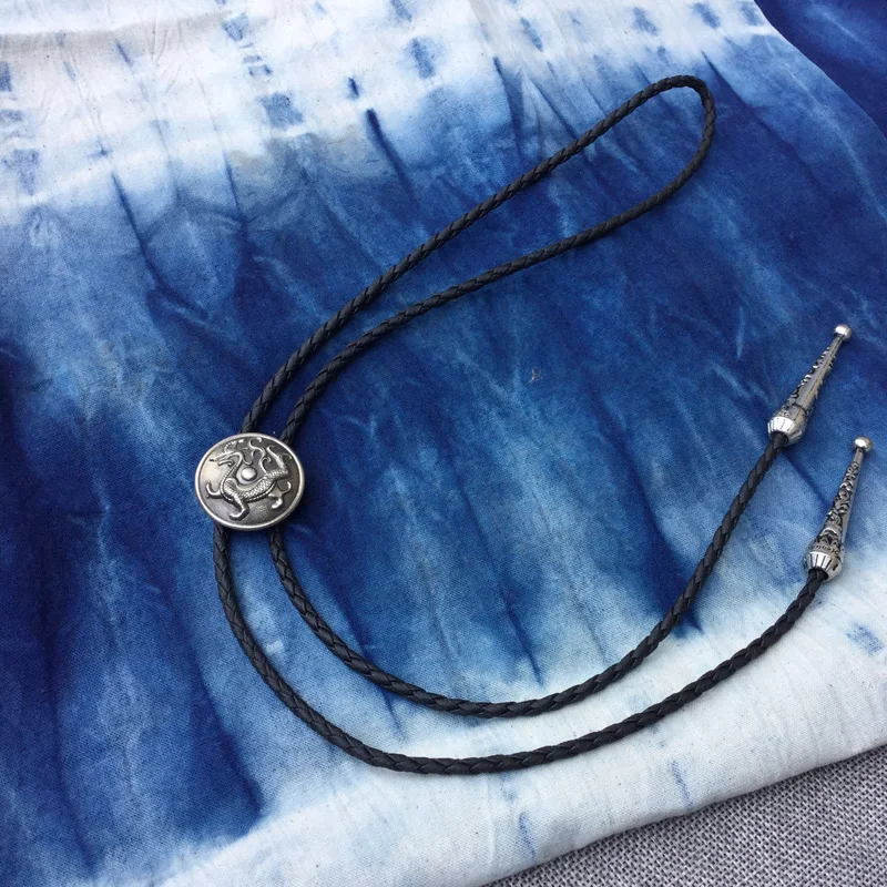 Original design Western Cowboy bolotie Chinese style dragon bolo tie for men personality neck tie fashion accessory