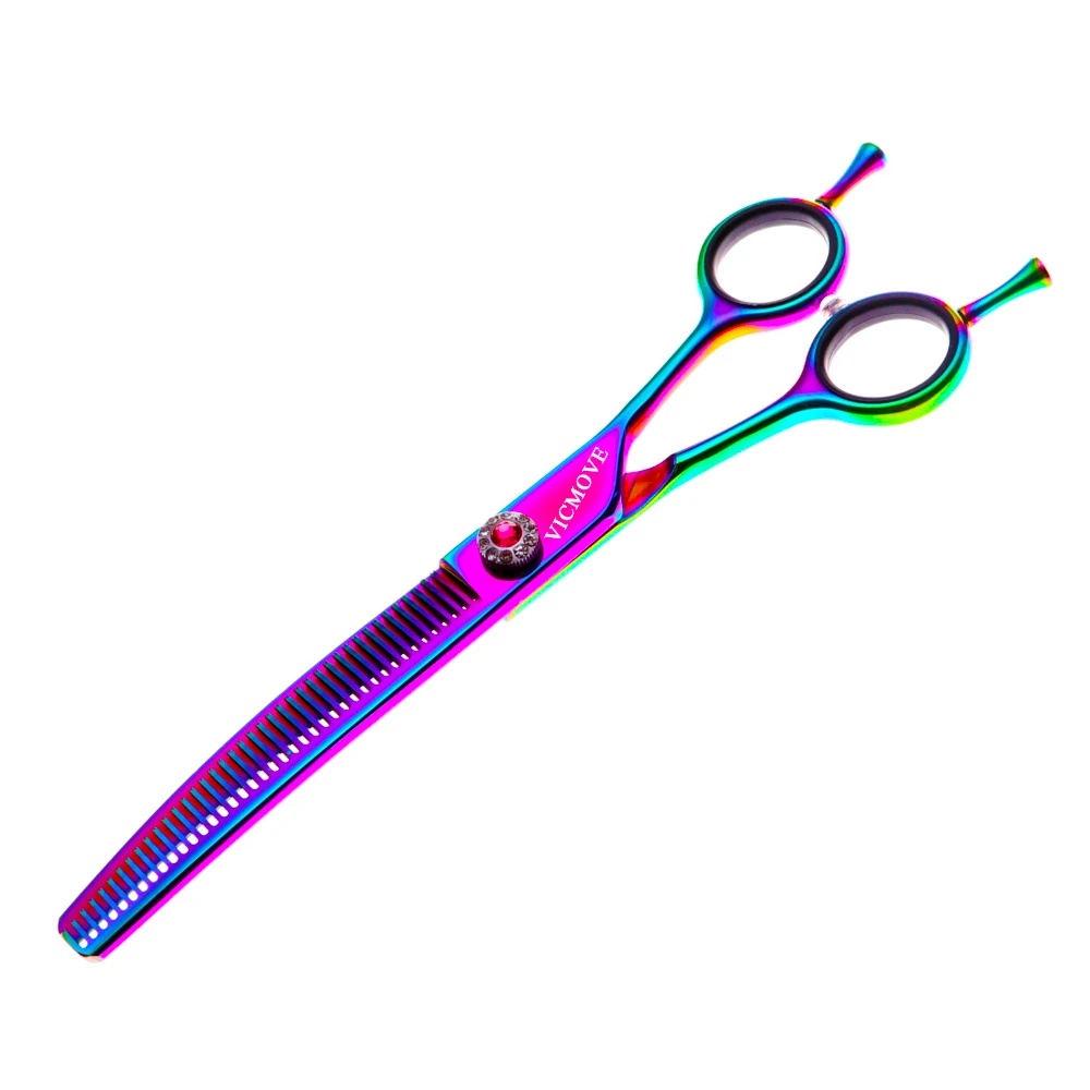 

7 Inch Professional Hairdressing Hair Scissors Curved Downward Thinning Scissors Salon Barber Shears 40 Teeth High Quality
