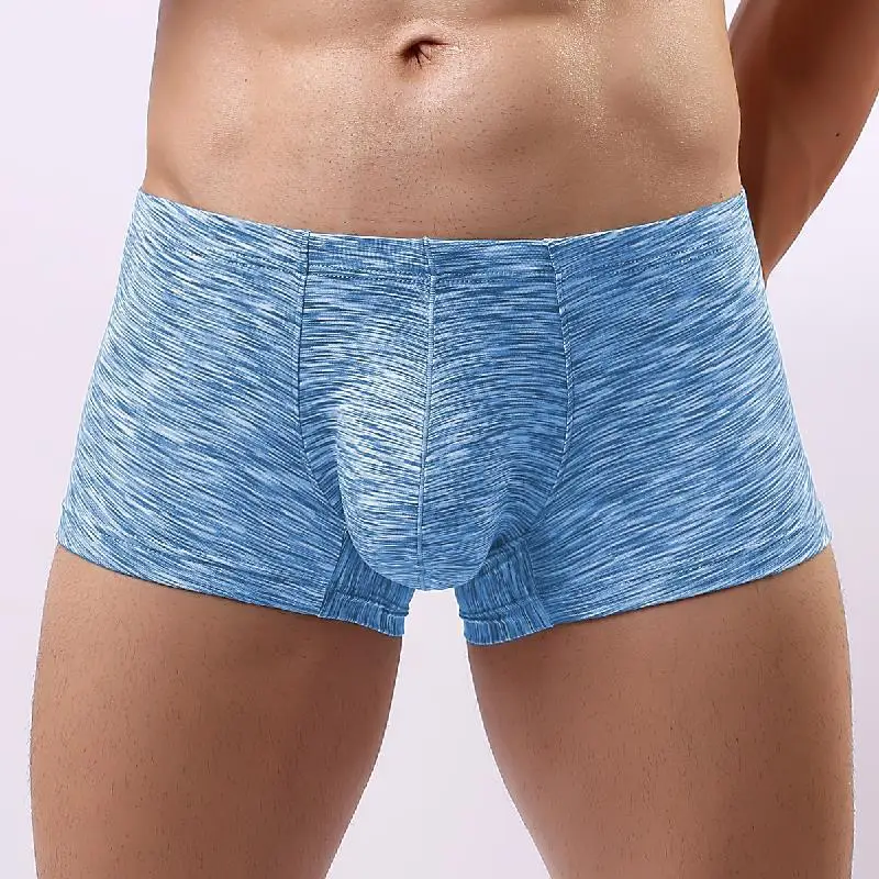 Men's Underwear Fashion Loose Fitting Breathable Boxer Shorts Low Waist U-convex Sport Casual Flat Corner Underpants