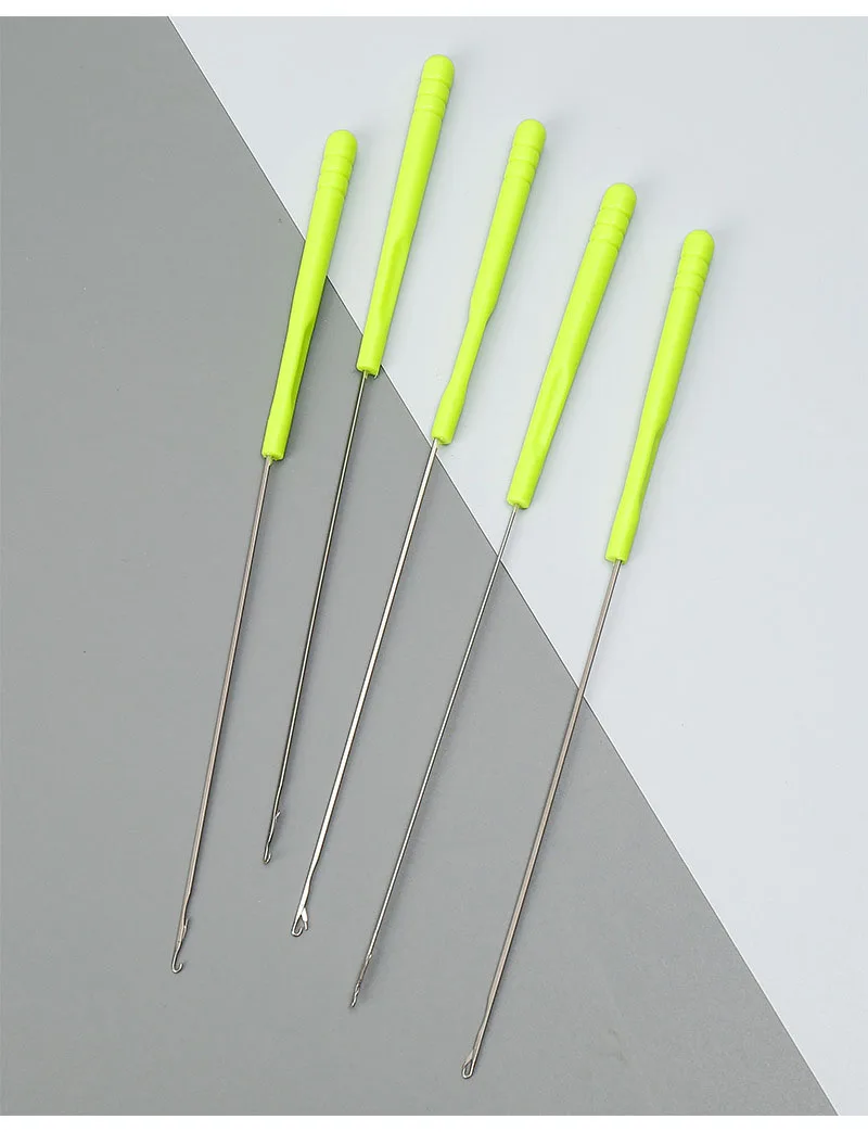 Extra Long Latch Hook Crochet Hook Plastic Knitting Hair Wigs Extensions Sweater Crochet Needles Tools Crochet Hooks with Tongue