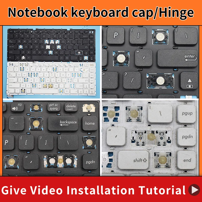 

Replacement Keycap Key cap Hinge for Asus VivoBook X440 S441 X441S X441SA X441SC X441NA A441SC F441NA F441SA R414U Keyboard