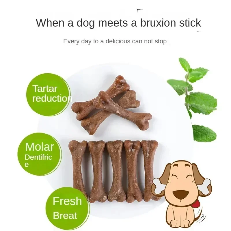 Dog Tooth Grinding Stick Pet Snack Puppy Snack Food Treats Chews Dog Oral Hygiene Toy Leather Cowhide Teeth Clean Stick for