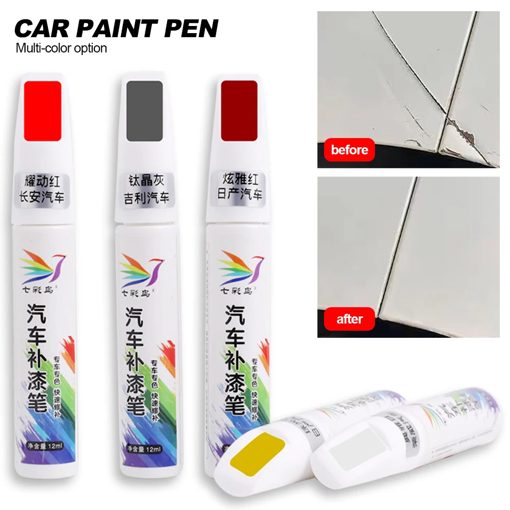 Fill Paint Pen Car Scratch Repair Black Touch Up Paint Special-purpose Touch-up Pen Multi-color Optional for Various Cars Car Scratch Remover Pen Car Paint Pen