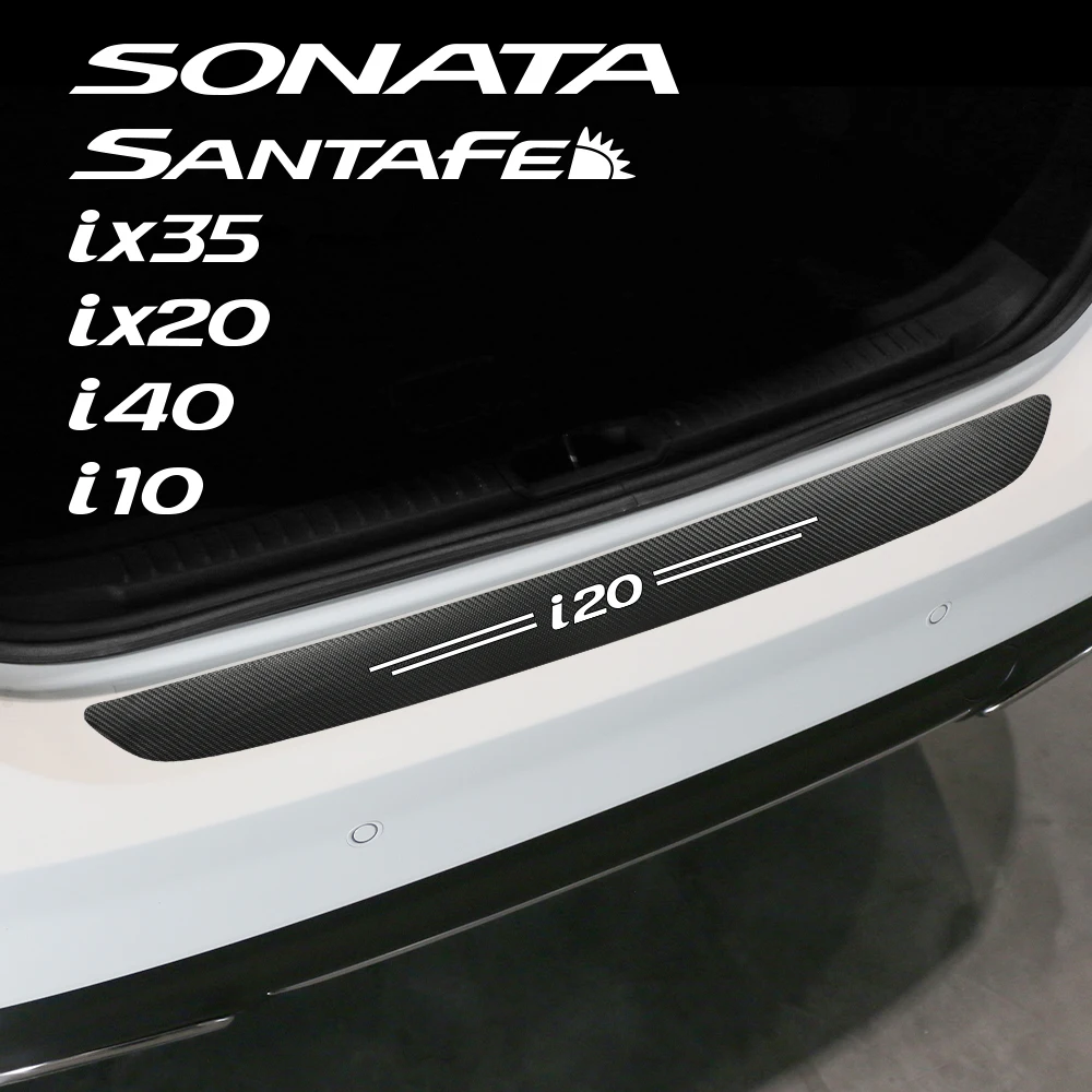 CarRearBumperStickerForHyundaiI20I10I30SonataI40IX35TrunkCarbonFiberLeather.jpg