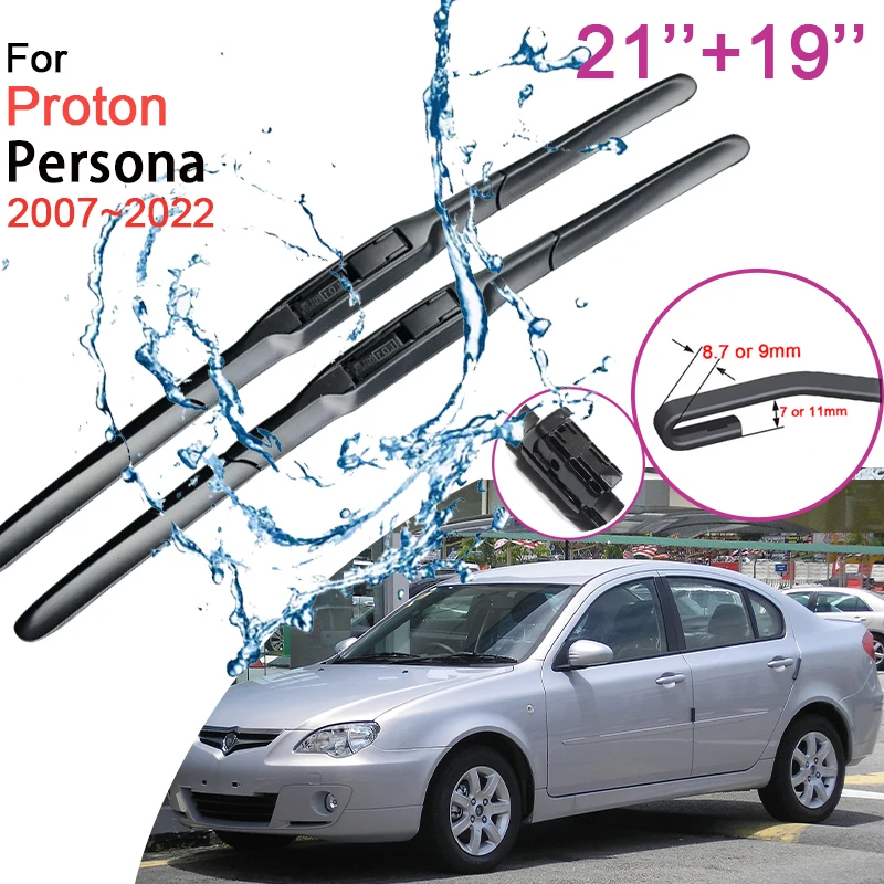 Spazzole Tergicristallo Anteriori Auto Per Proton Persona Cm6 Bh6 2007 ~ 2022 2008 2009 2010 Accessori Per Raschiare La Neve In Gomma Senza Telaio