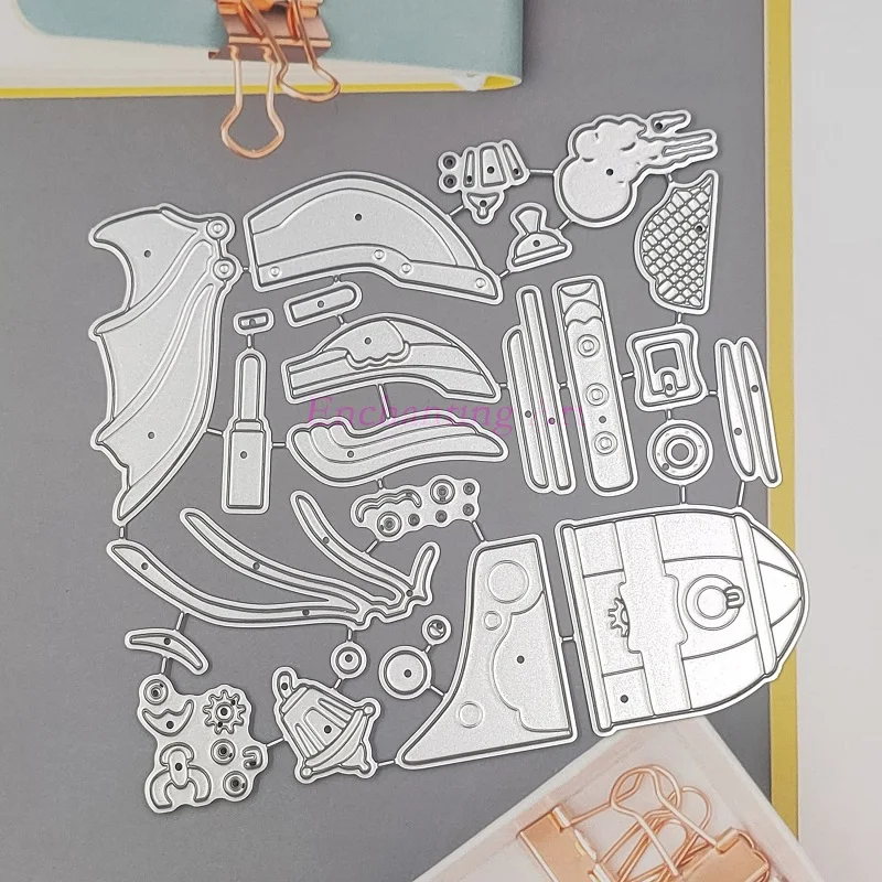 Steampunk Airships Metal Cutting Dies 2022 New Stencils for DIY Scrapbooking/Photo Album Decorative Embossing DIY Pa