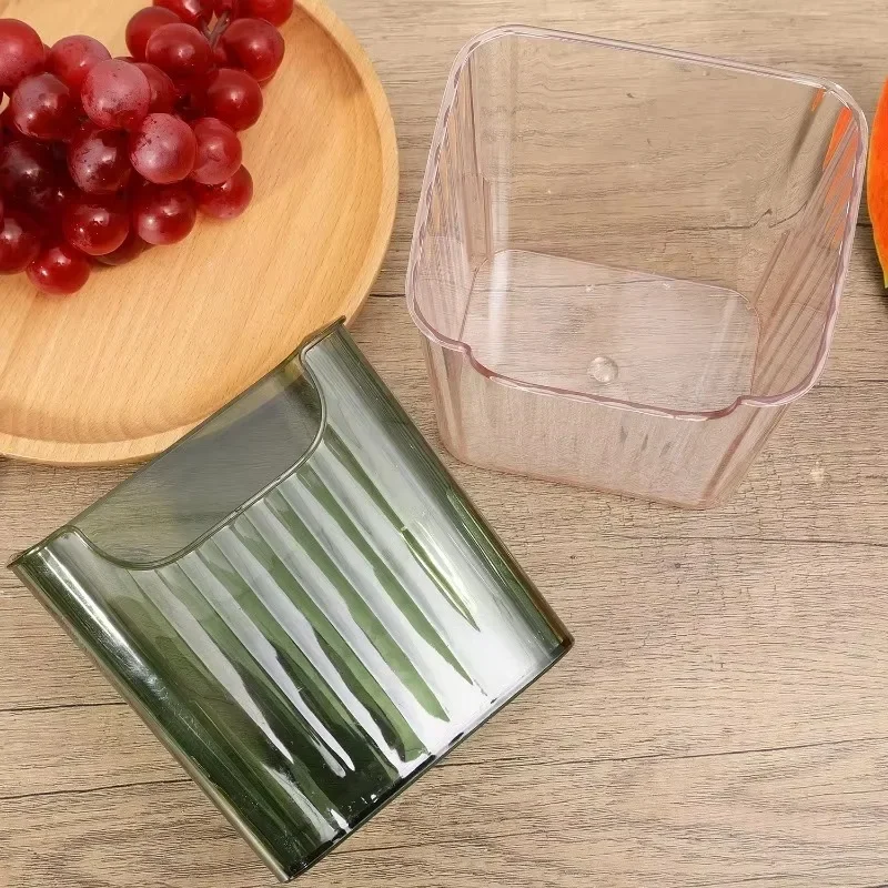 5/1PCS Refrigerator Food Storage Container Fresh Keep Organizer Plastic Crisper Box for Home Kitchen Fruits Vegetables Spices 6