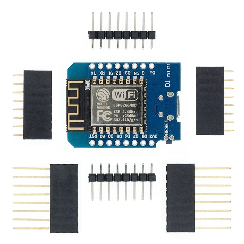 S706bf18405d14564b53ade23398afad6X D1 Mini ESP8266 ESP-12 ESP-12F CH340G V2 USB WeMos D1 Mini płyta rozwojowa WIFI D1 Mini NodeMCU Lua IOT Board 3.3V z pinami