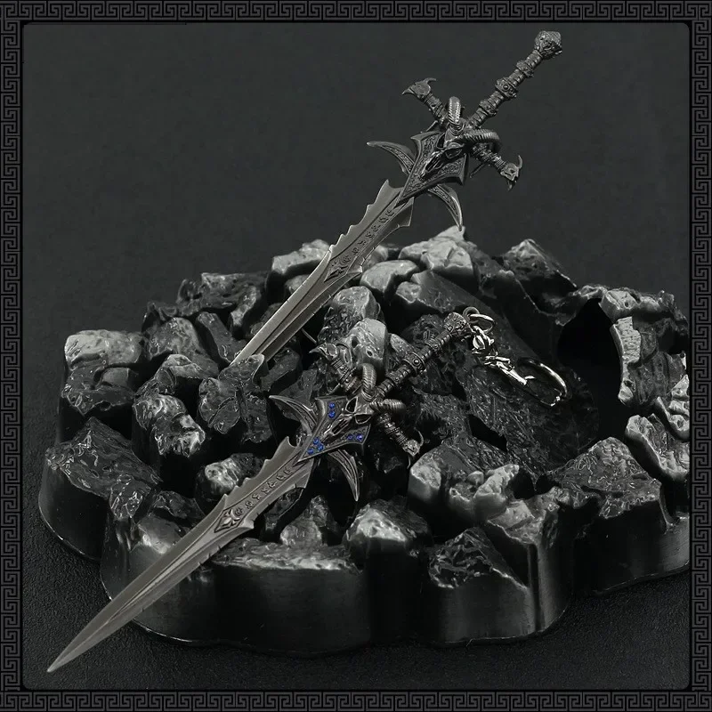 14cm World of Warcraft  Lich King Frostmourne Various Alloy Sword Game Keychain Weapon Katana Model Replica Gift Toy for Kids 5