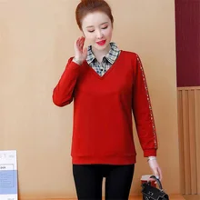 

100% Cotton T Shirt Woman Spring Fashion New Plus Size Long Sleeve T-shirt Woman Korean Style Oversized Shirt 2022 Women Shirts