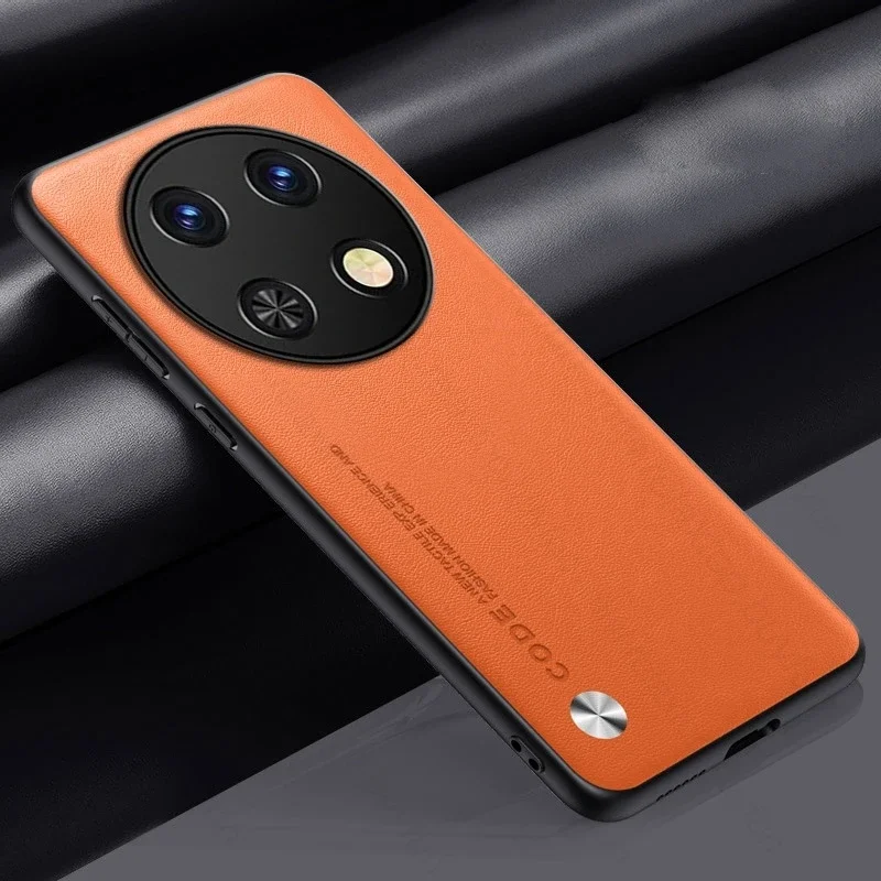 Elegant Leather Back Cover - Shockproof & Soft TPU Bumper