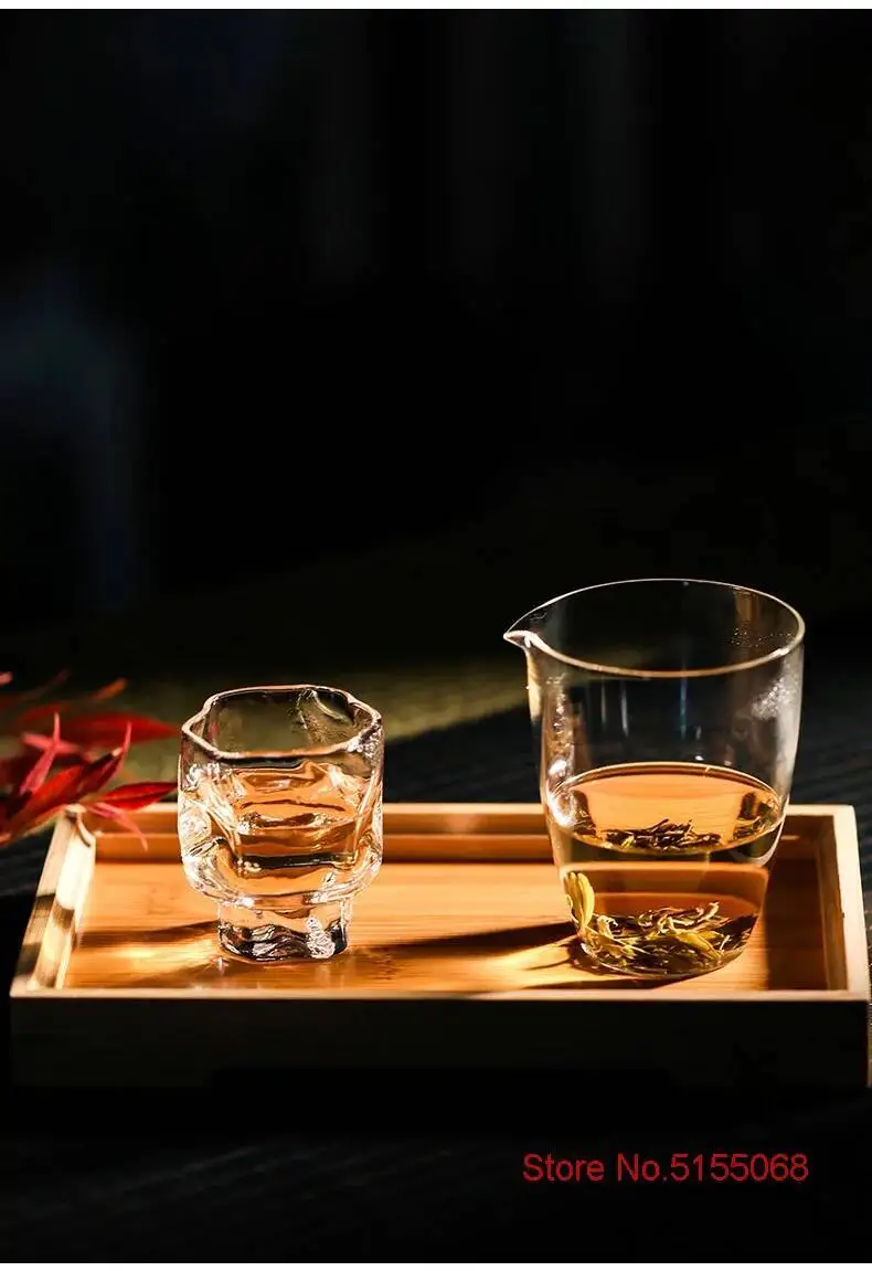 Description Picture 5 of itemJapanese Irregular Art Whisky Glasses 70ml Shot Glass Frosted Color Crystal Dassai Sake Cups Rhum Beer Liquor Small Wine Tumbler